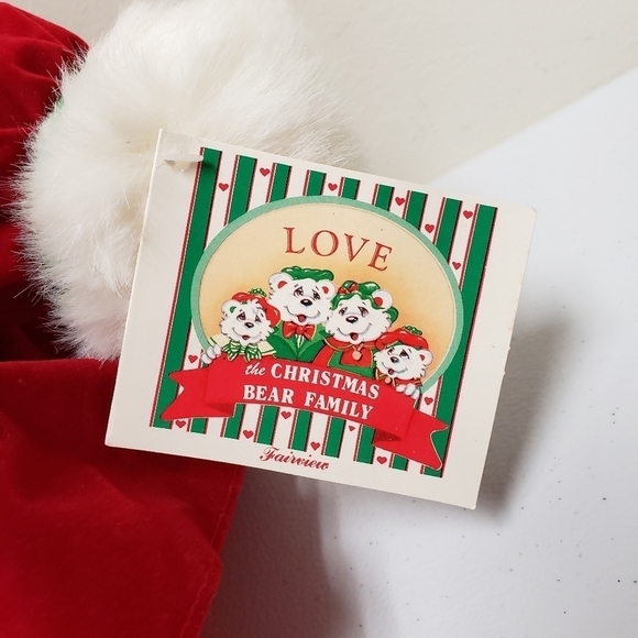 Kmart 20" Christmas Holiday Momma Teddy Bear 1992 Vintage Stuffed Animal Plush - Picture 5 of 8